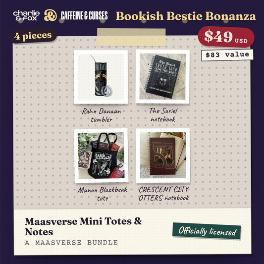 Bookish Bestie Bonanza bundle: Maasverse Mini Totes & Notes (Maasverse)