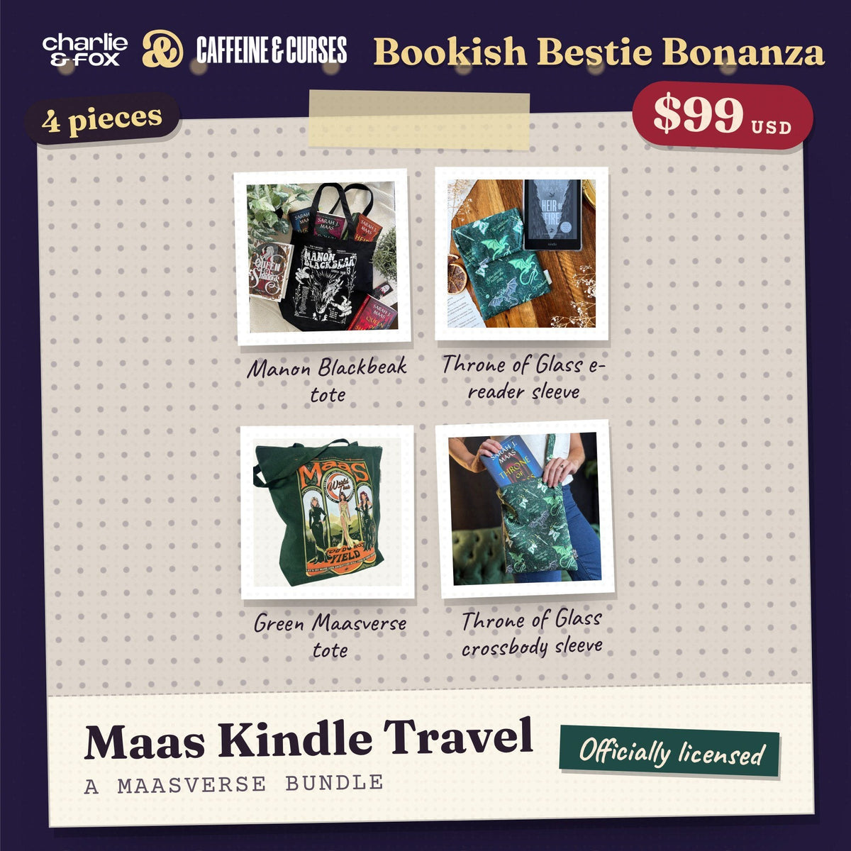 Bookish Bestie Bonanza bundle: Maas Kindle Travel (Maasverse)