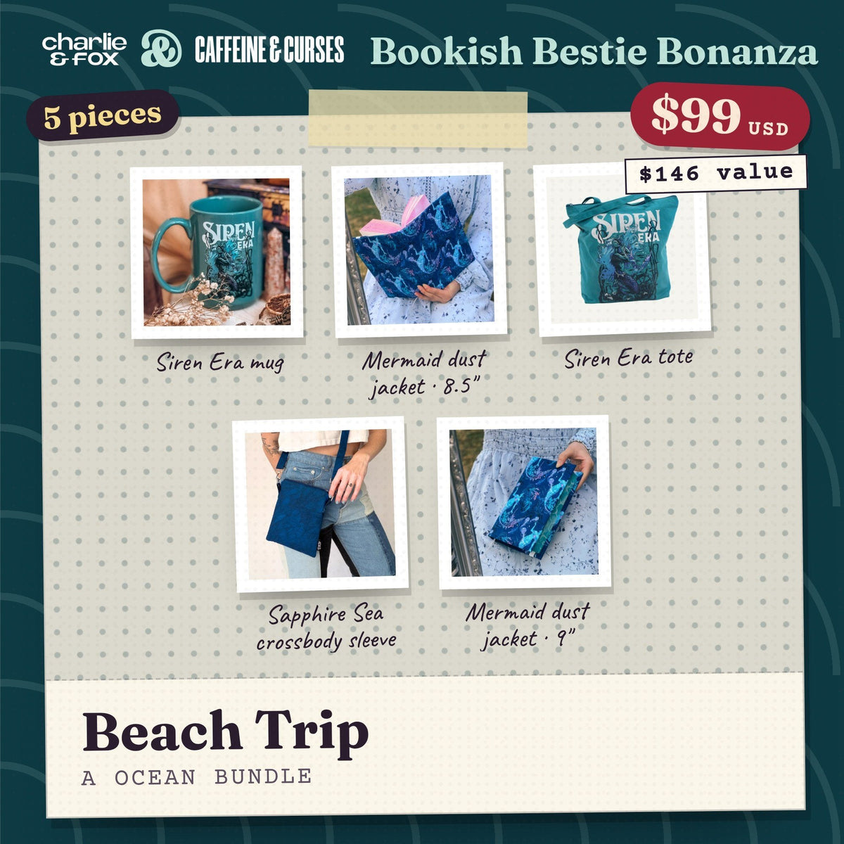 Bookish Bestie Bonanza bundle: Beach Trip (Ocean)