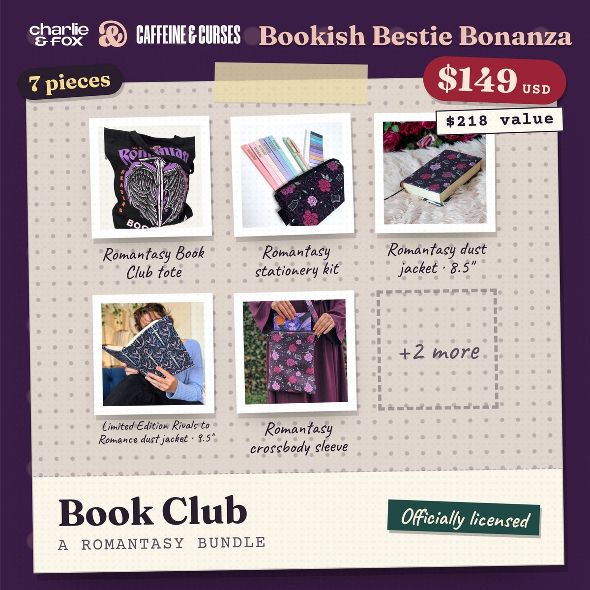 Bookish Bestie Bonanza bundle: Book Club (Romantasy)