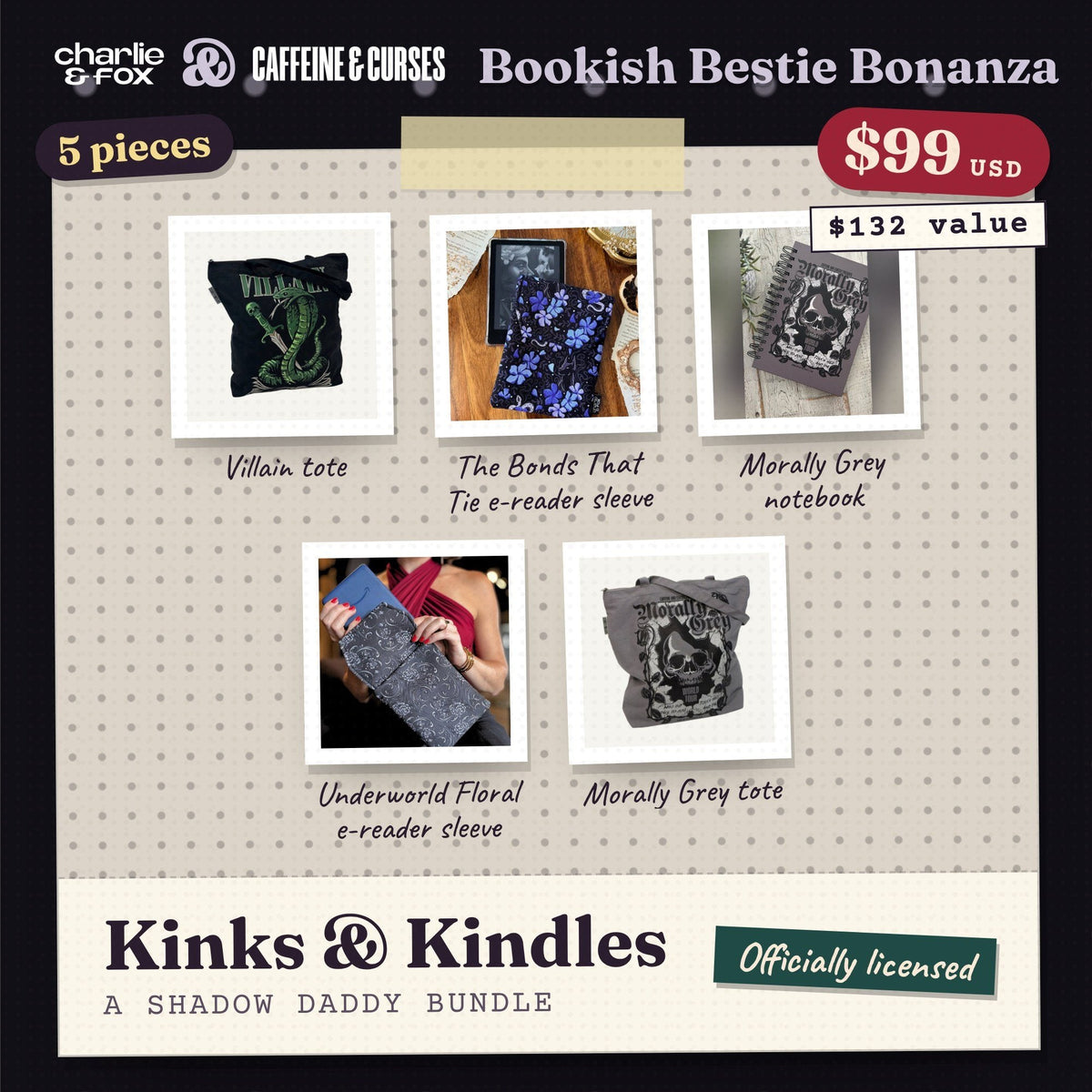 Bookish Bestie Bonanza bundle: Kinks & Kindles (Shadow Daddy)