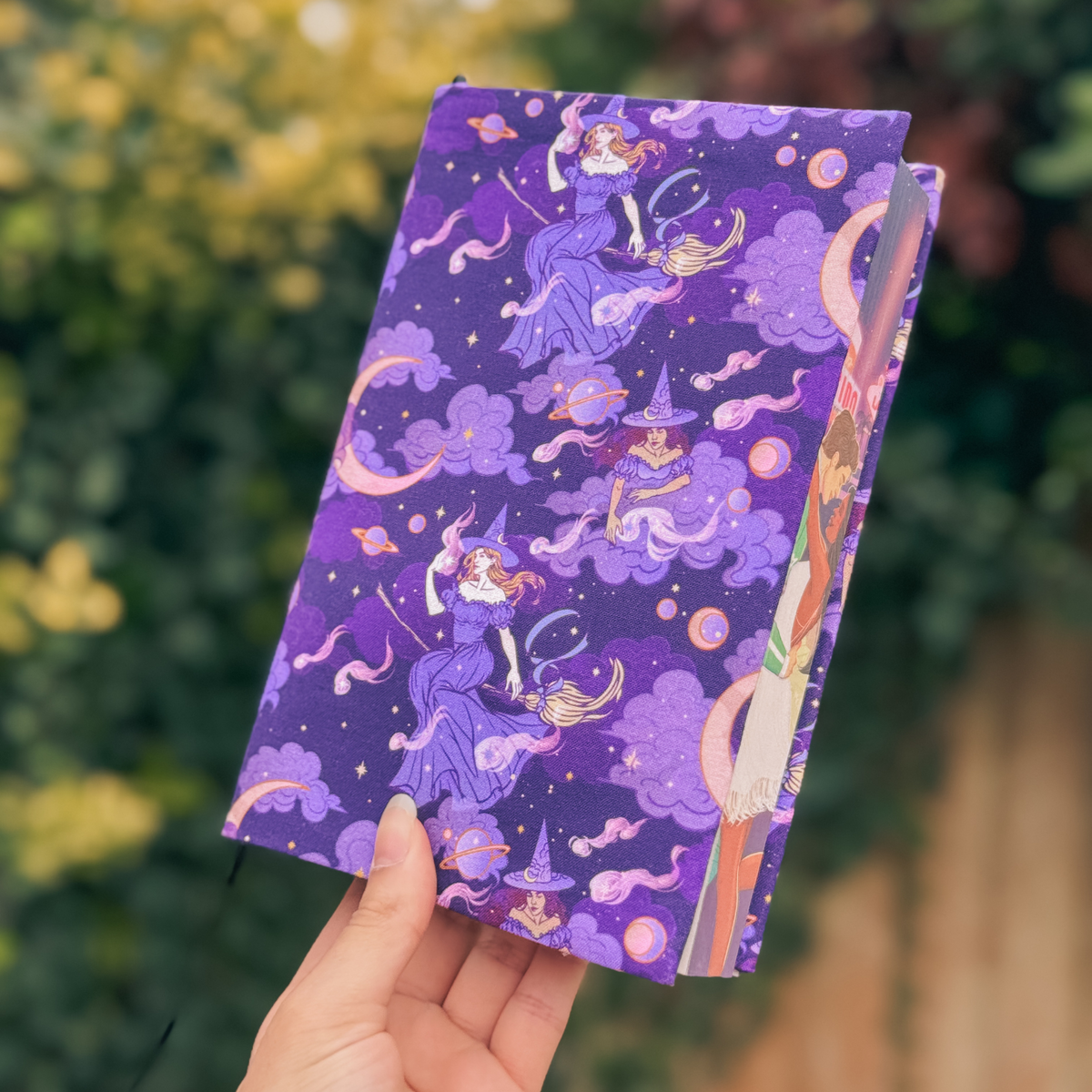 Bewitched fabric dust jacket