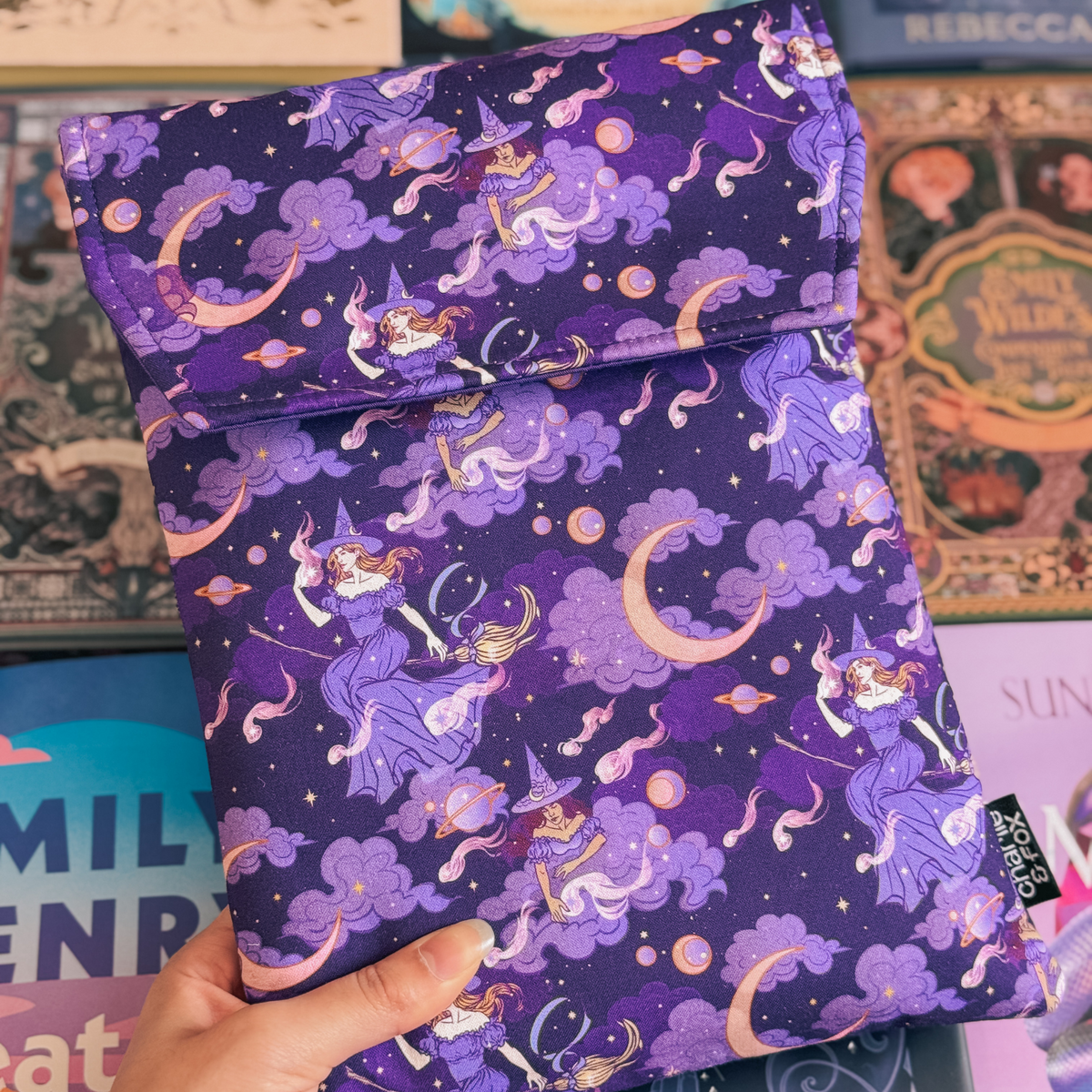 Bewitched padded book sleeve
