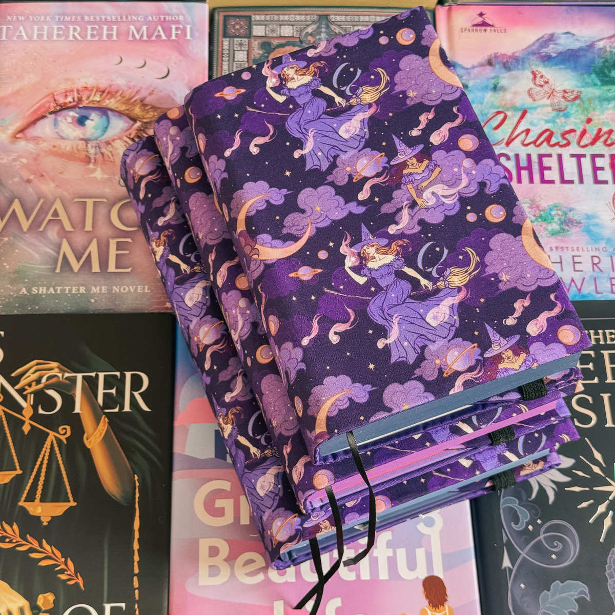 Bewitched fabric dust jacket