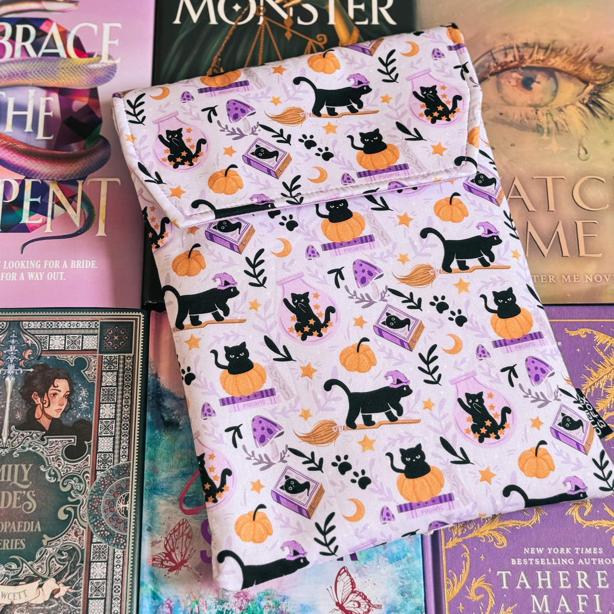 Cats and Magic padded book sleeve