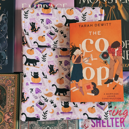 Cats and Magic padded book sleeve