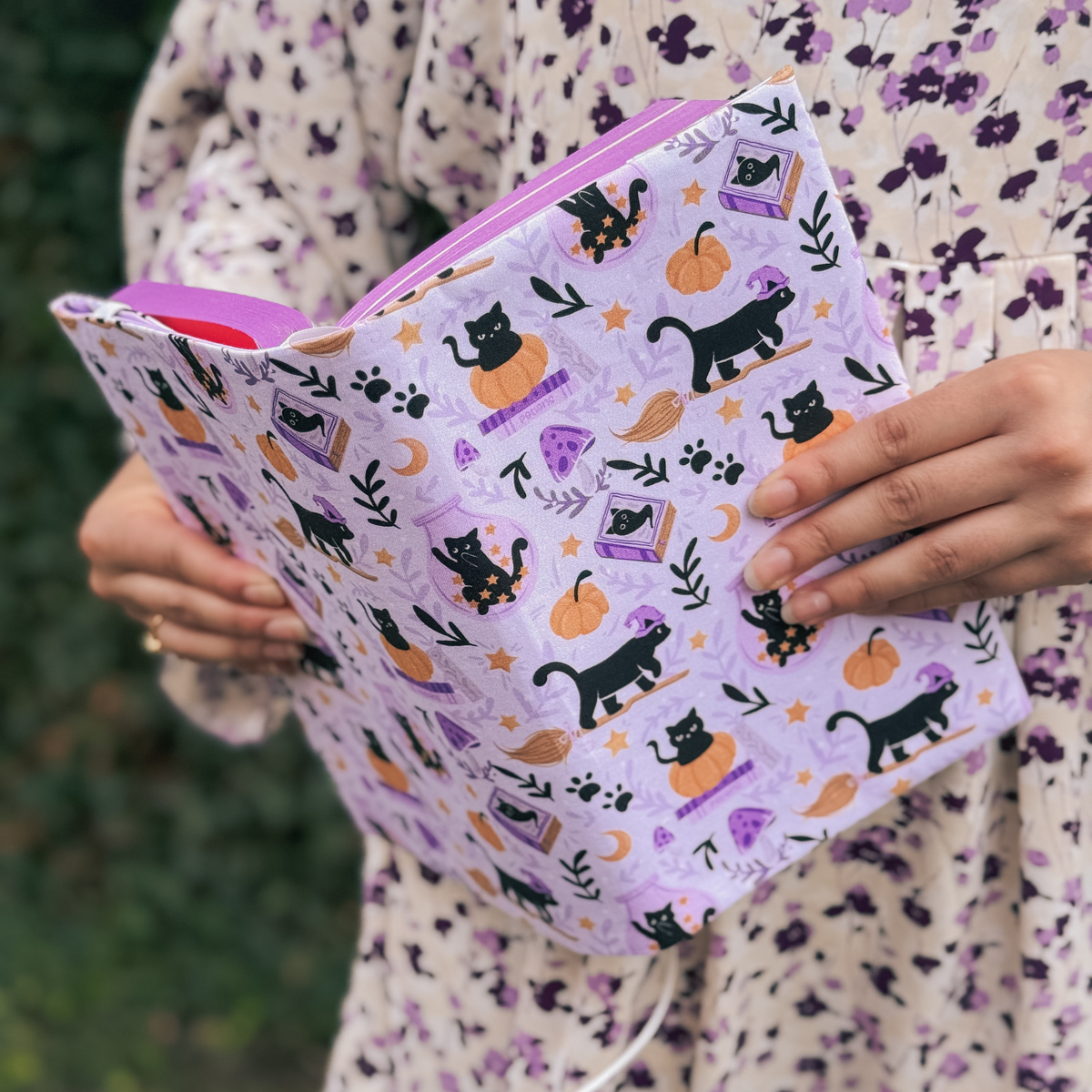 Cats and Magic fabric dust jacket