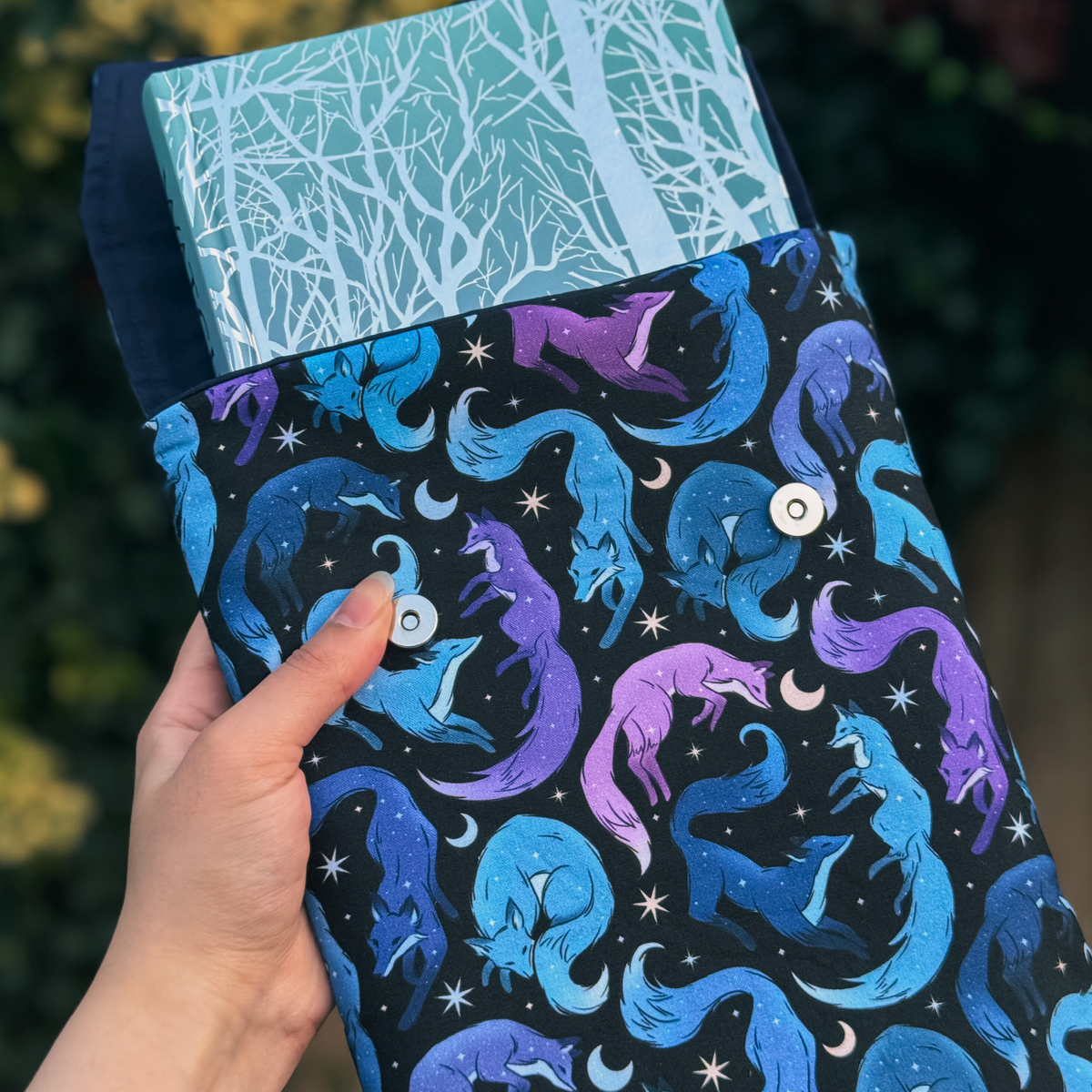 Celestial Fox padded book sleeve