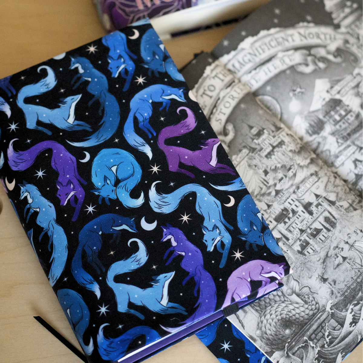 Celestial Fox fabric dust jacket