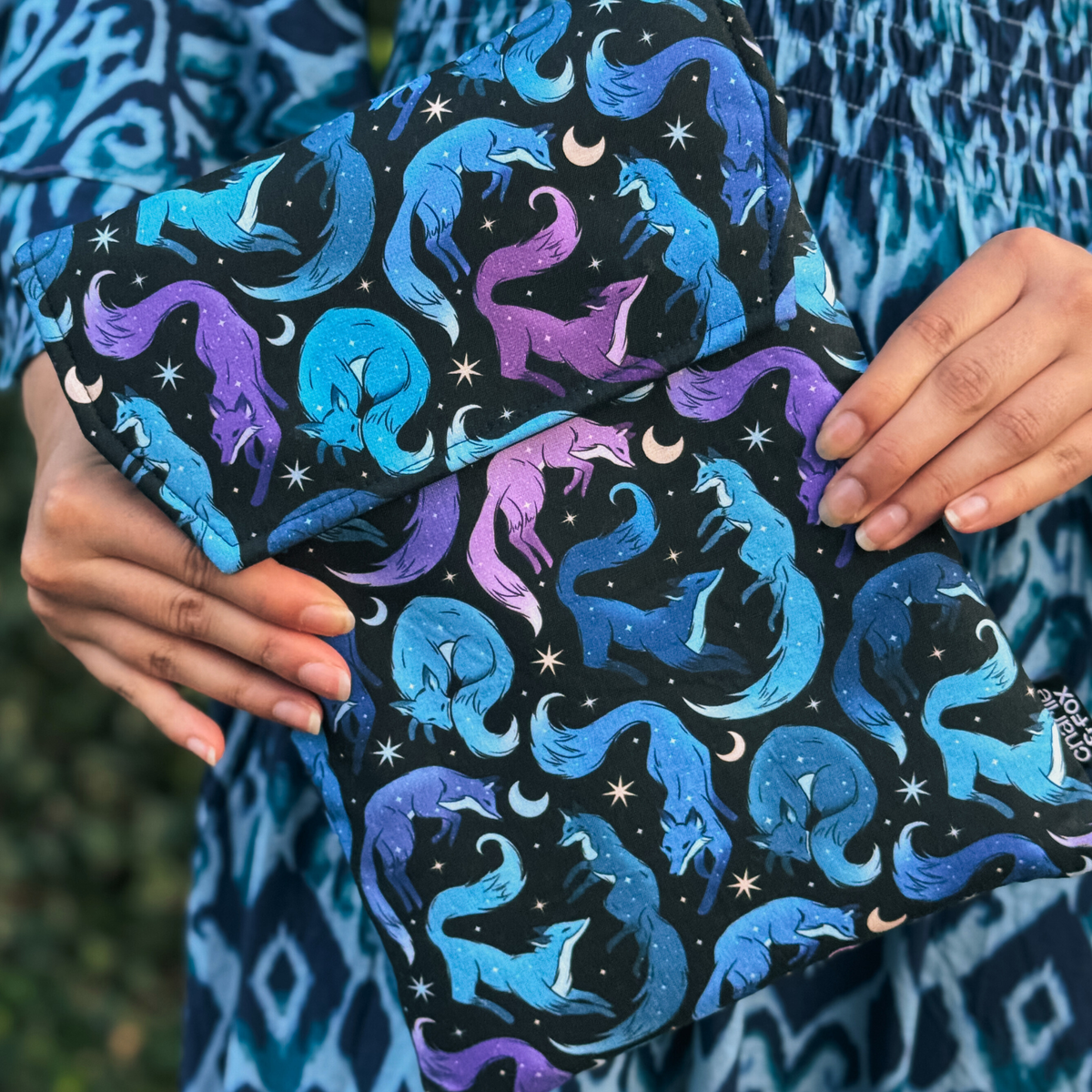 Celestial Fox padded book sleeve