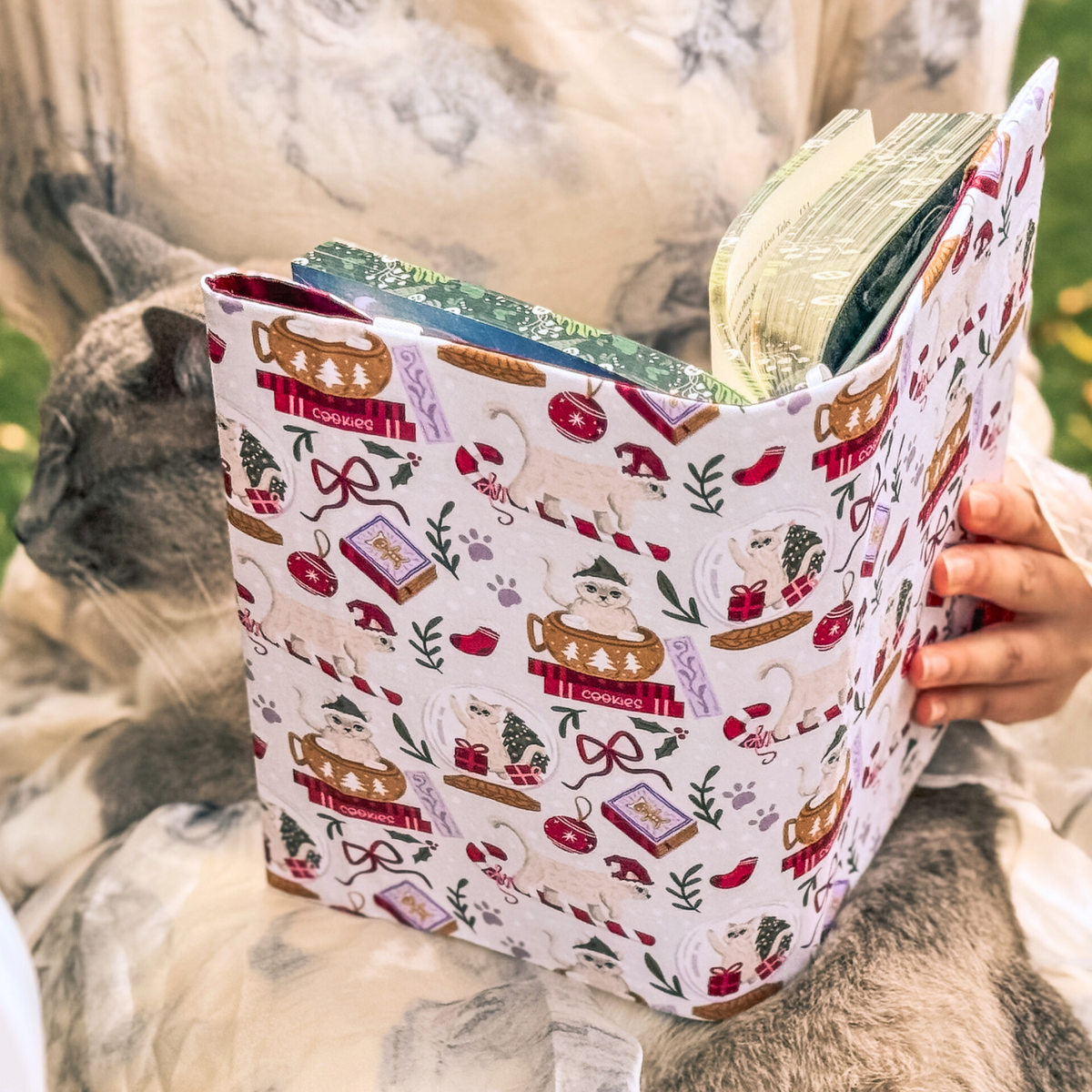 Charlie Christmas fabric dust jacket