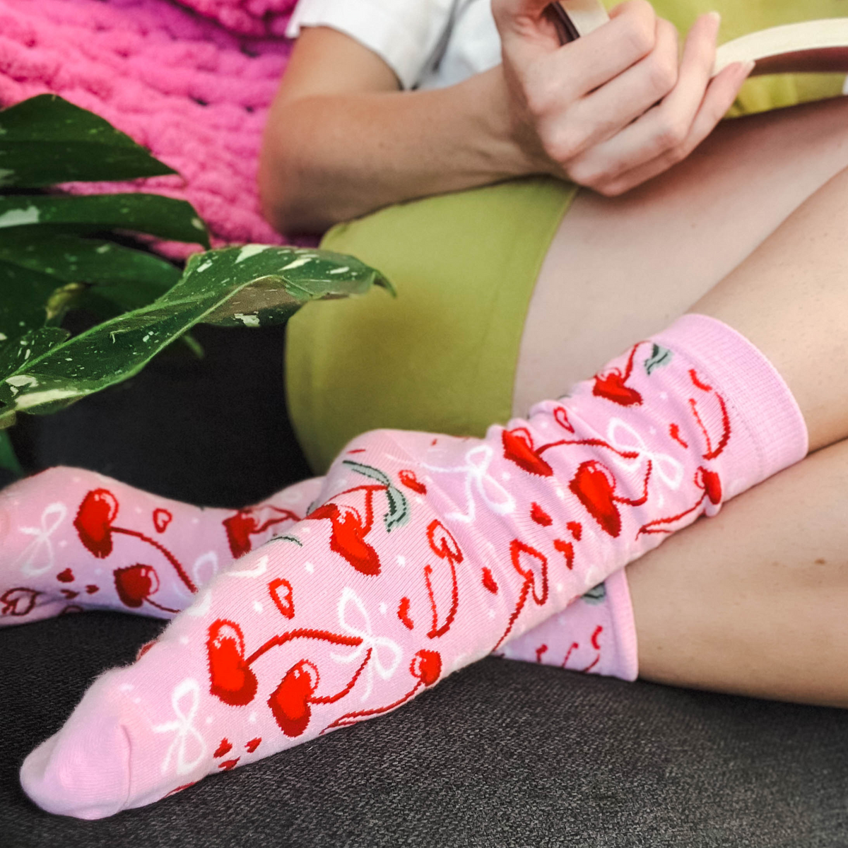 Cherry Hearts socks
