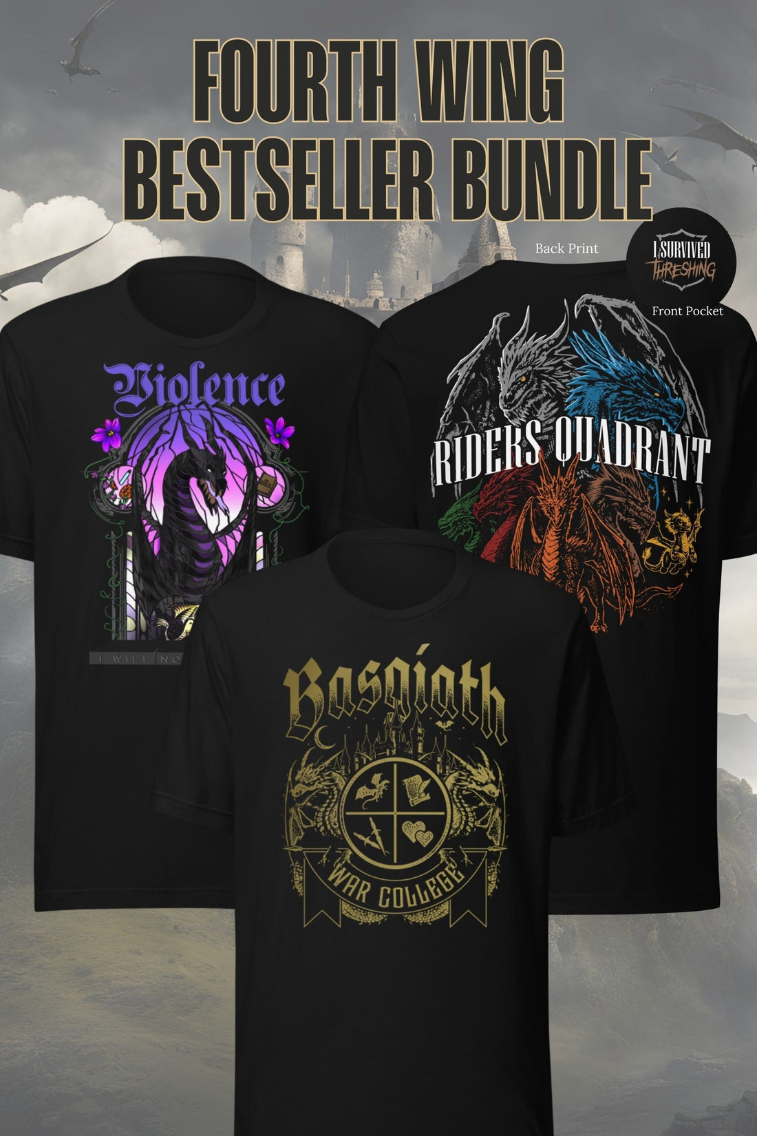 FOURTH WING BESTSELLERS BUNDLE