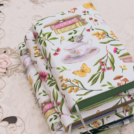 Cottagecore fabric dust jacket