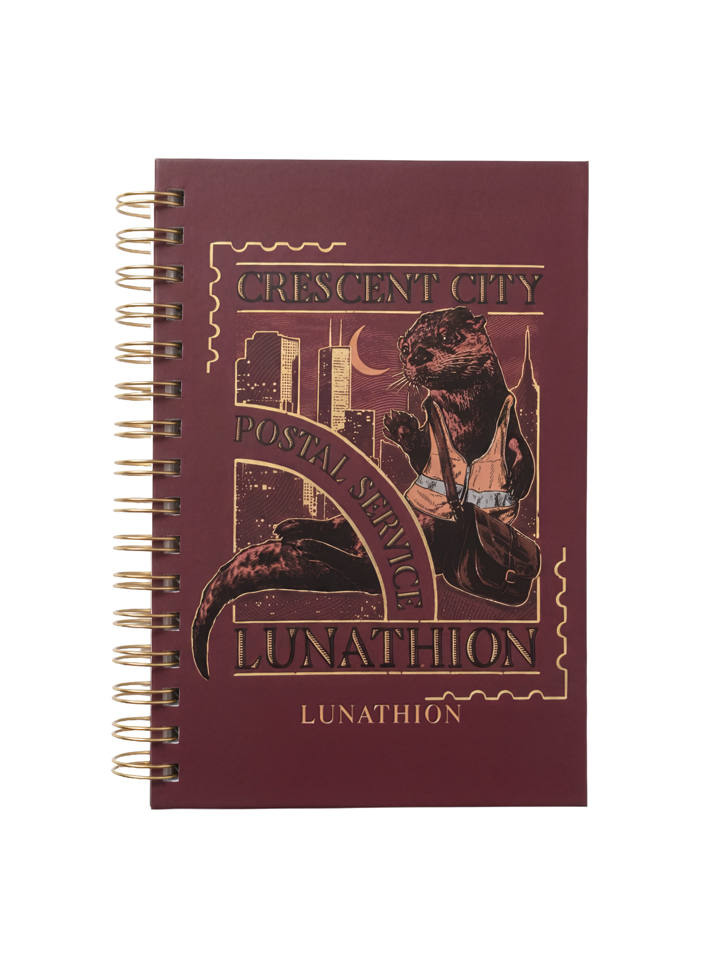 CC Otters Notebook — Crescent City merch by Sarah J. Maas. Bryce's museum job — the era before everything changed. Hand-designed in Australia, officially licensed.
