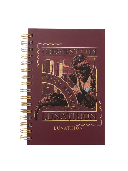 CC Otters Notebook — Crescent City merch by Sarah J. Maas. Bryce's museum job — the era before everything changed. Hand-designed in Australia, officially licensed.