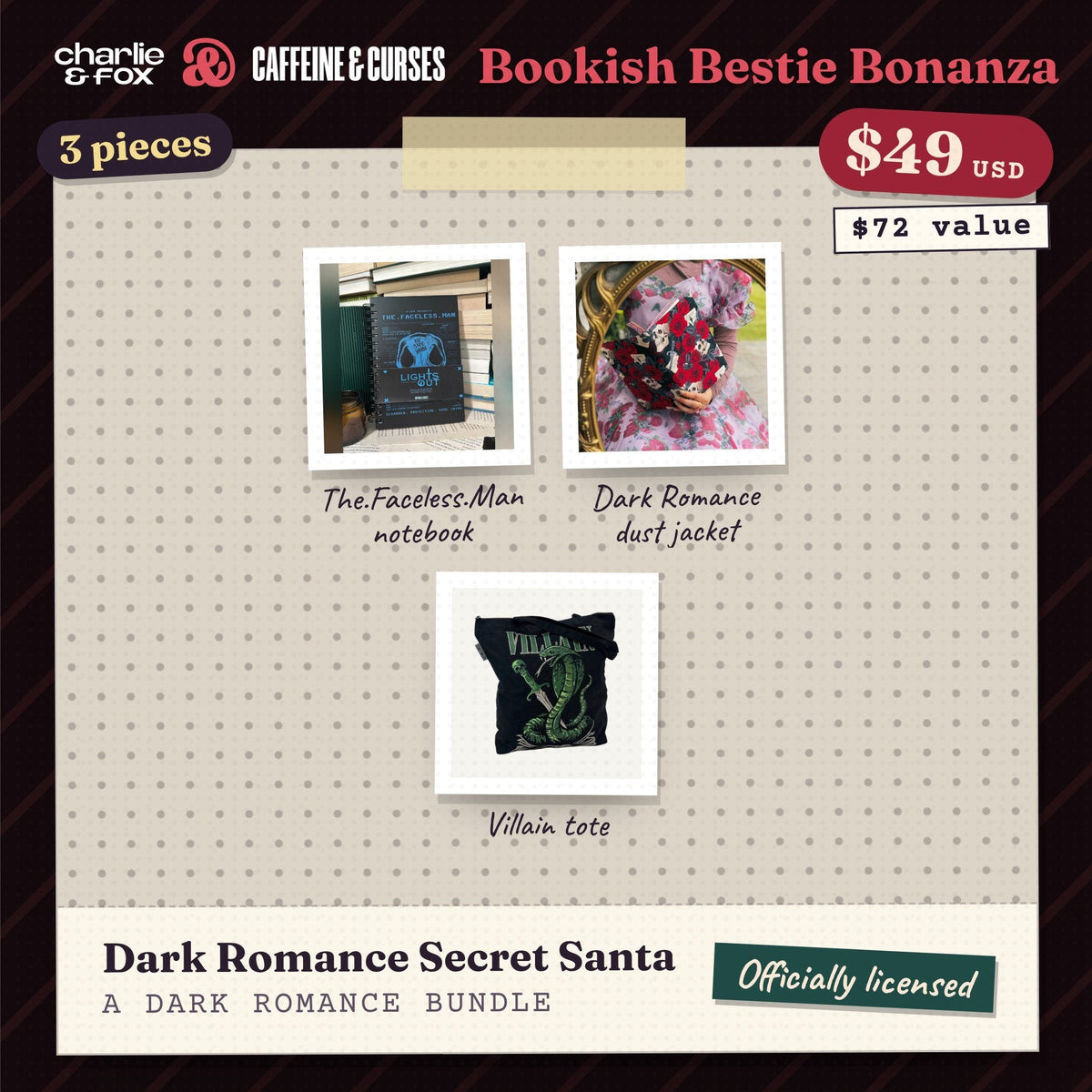 Bookish Bestie Bonanza bundle: Dark Romance Secret Santa (Dark Romance)