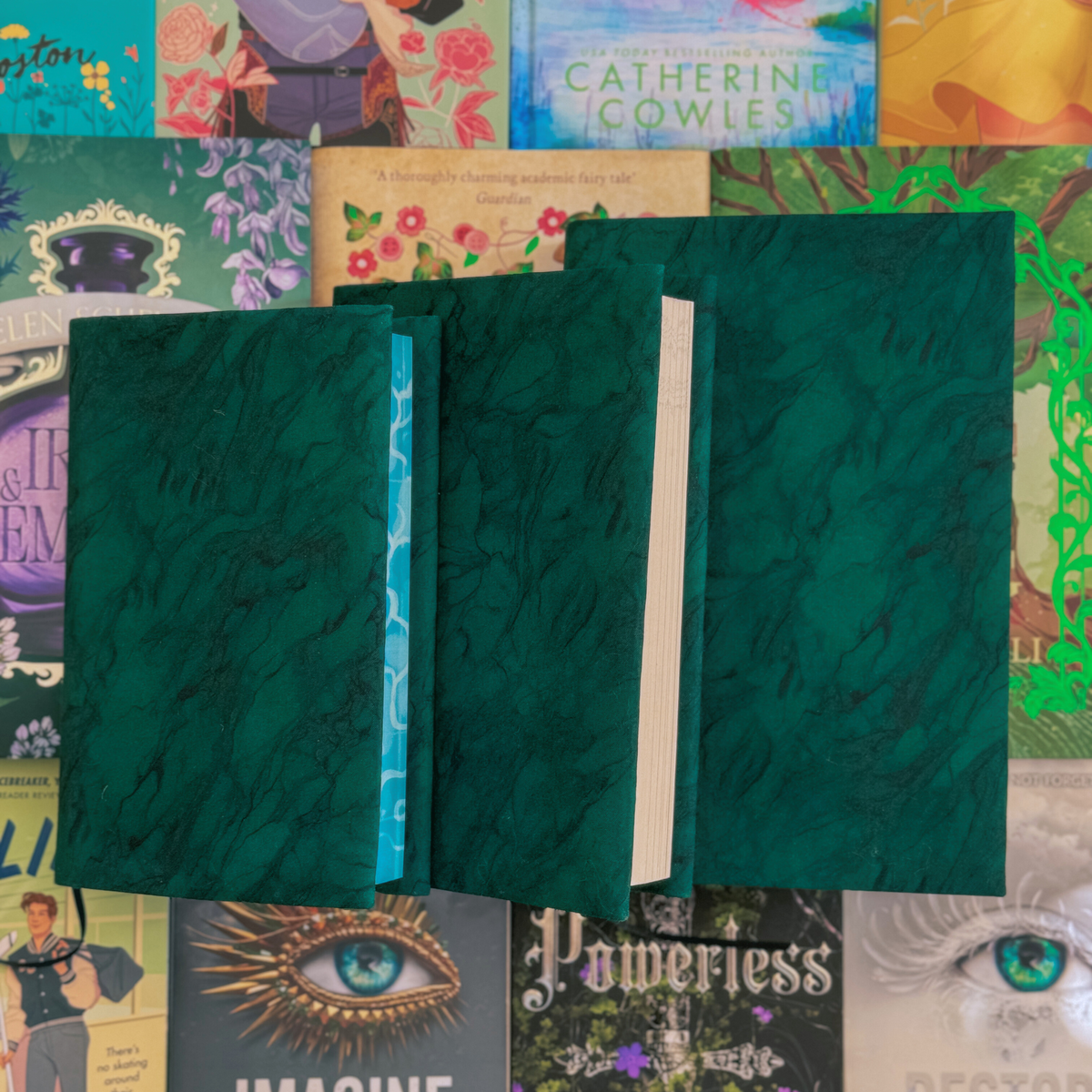 Emerald Green fabric dust jacket
