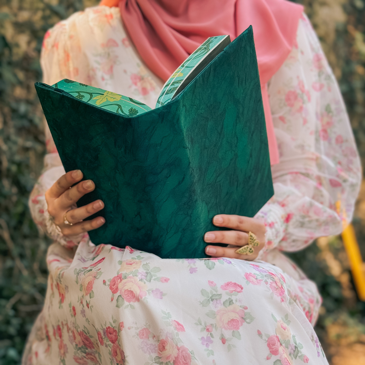 Emerald Green fabric dust jacket