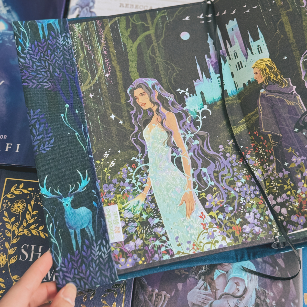 Enchanted Forest fabric dust jacket