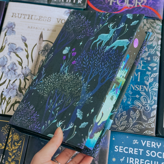 Enchanted Forest fabric dust jacket