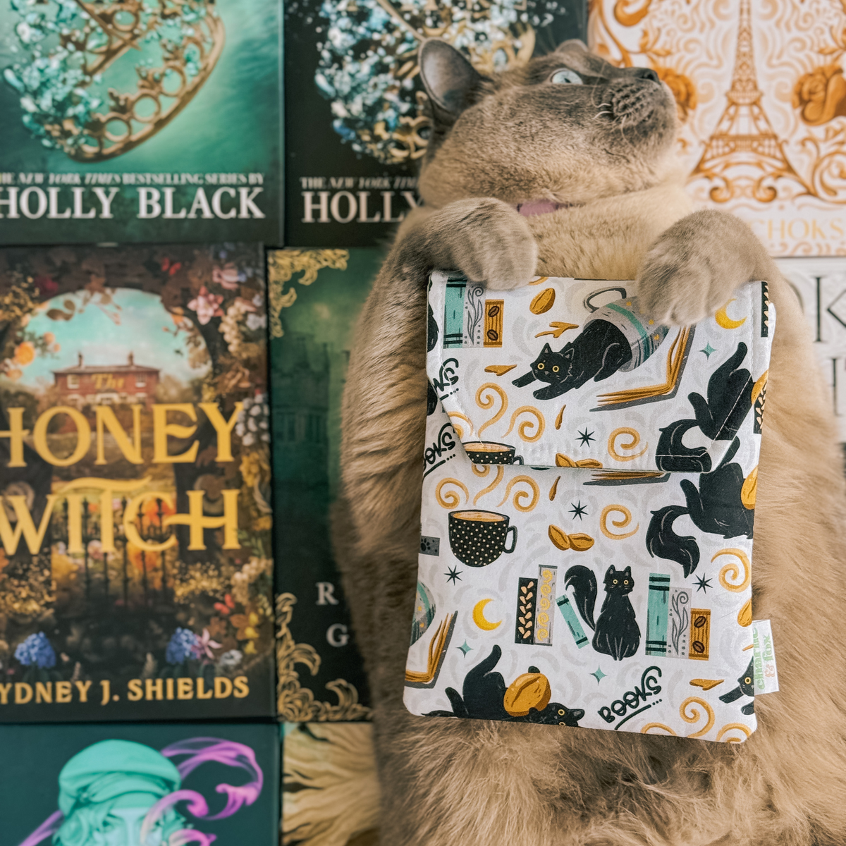 Feline Fables padded e-reader sleeve