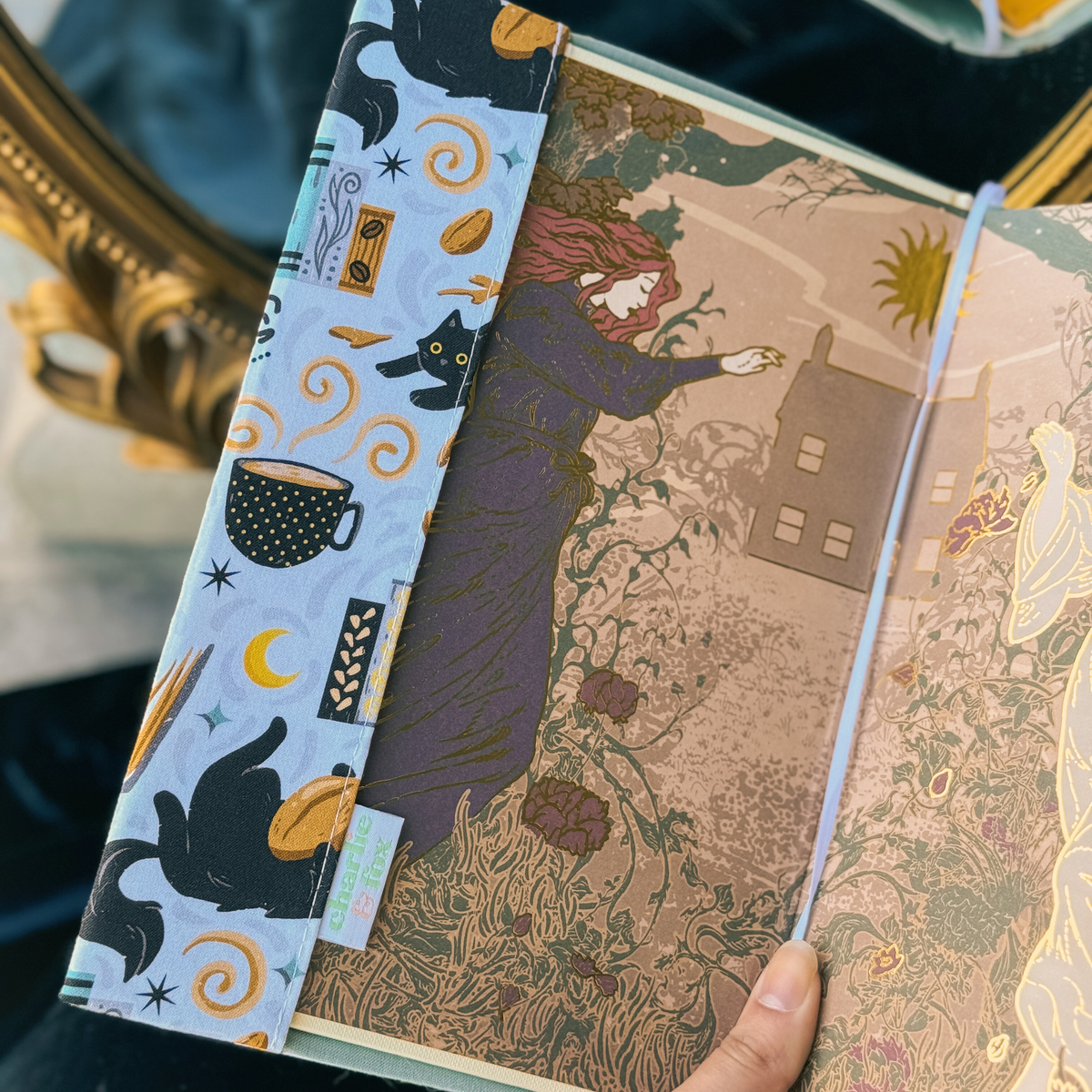 Feline Fables fabric dust jacket