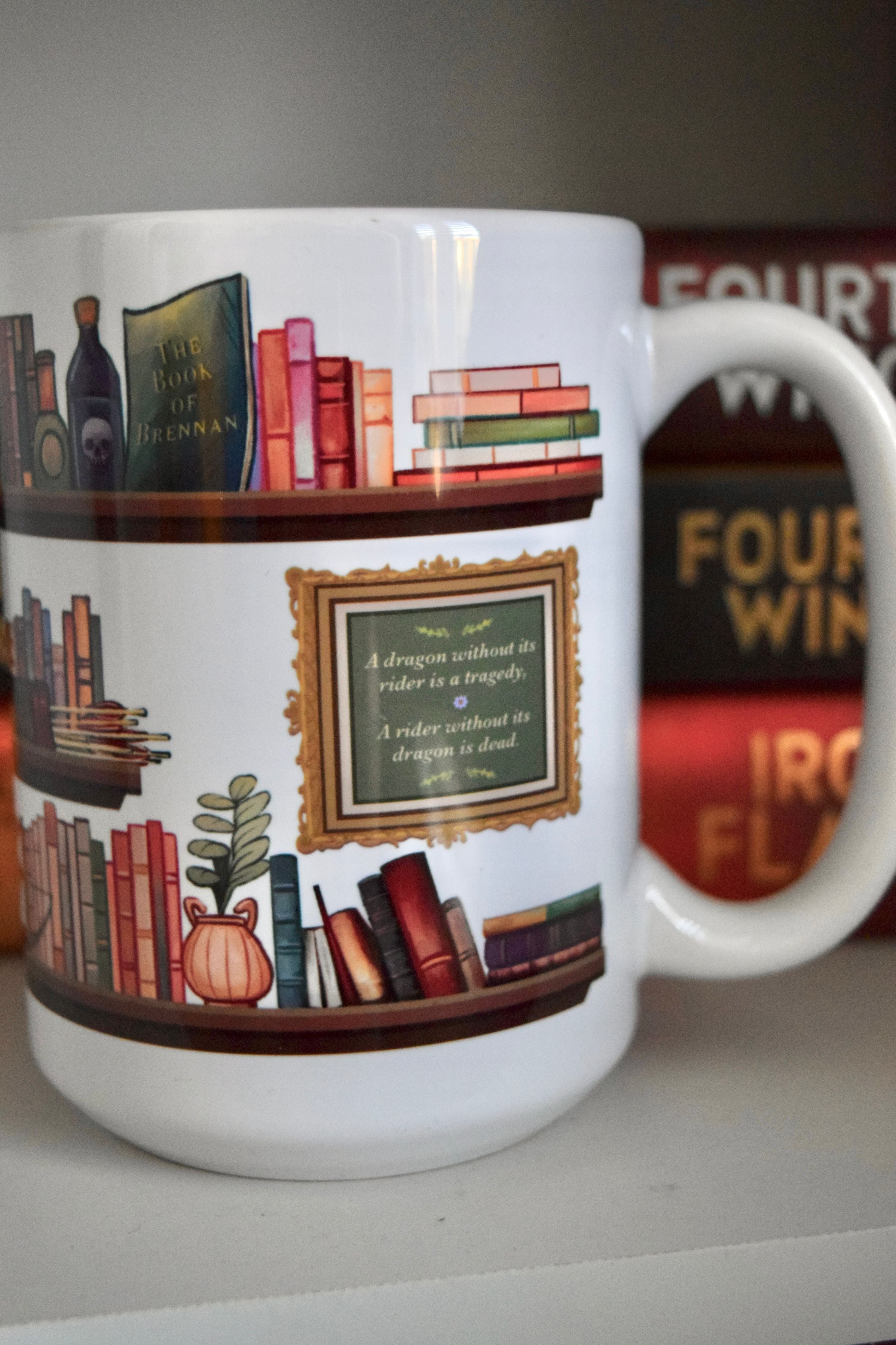 Fourth Wing Shelfie Mug