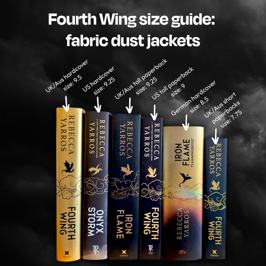 Onyx Storm fabric dust jacket - Rebecca Yarros