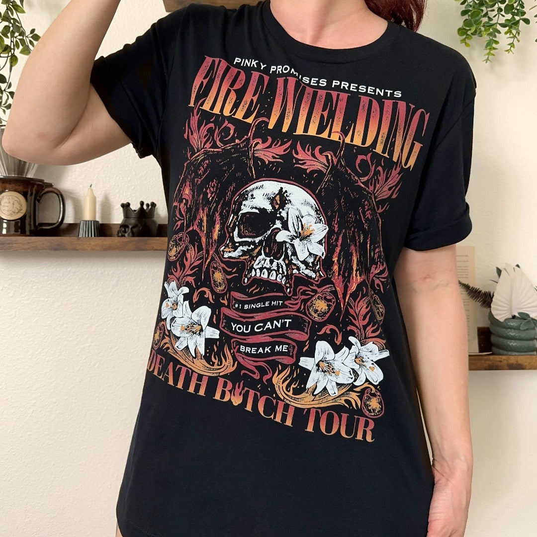 DIANA FIRE WIELDING HEAVYWEIGHT SHIRT | THE BOOK OF AZRAEL MERCH