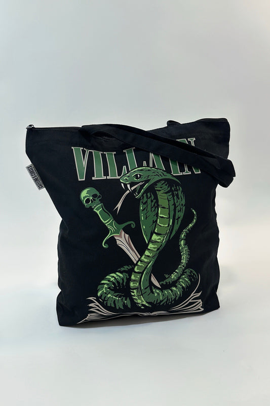 Villain Tote — bookish merch by Caffeine and Curses. Carry the villain era. Hand-designed in Australia.