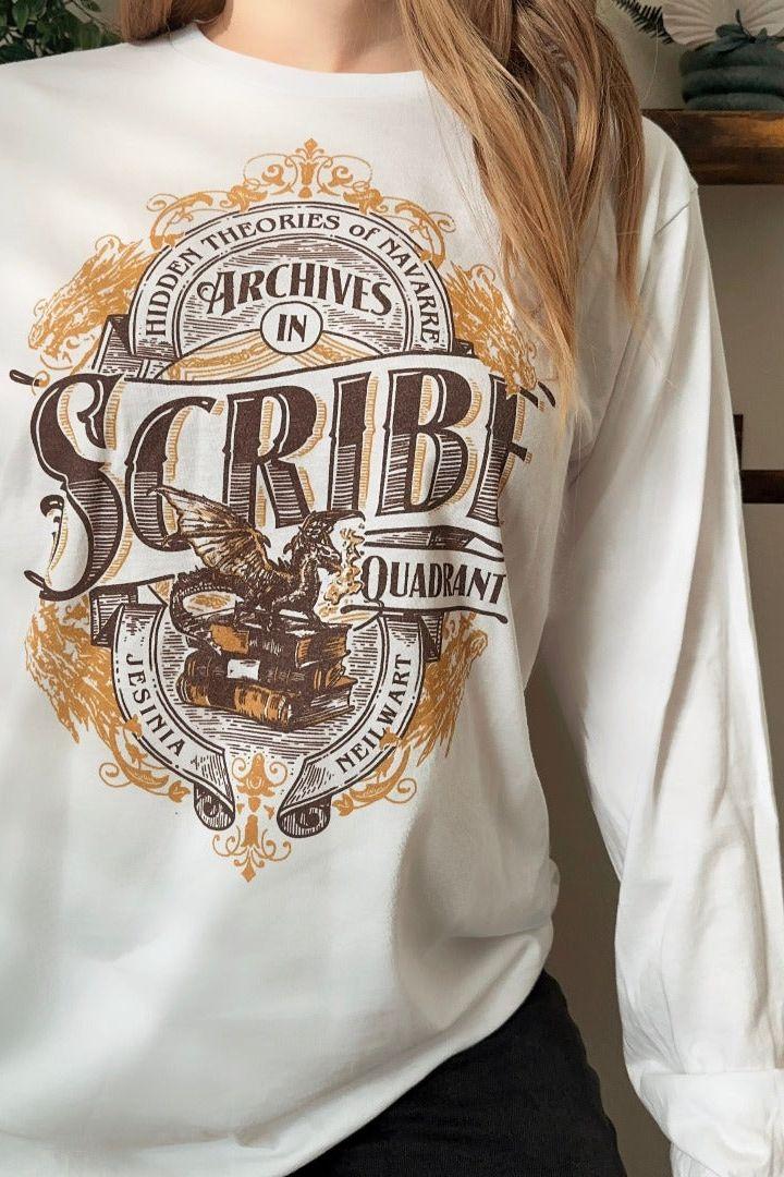 SCRIBE LONG SLEEVE TEE | FOURTH WING MERCH