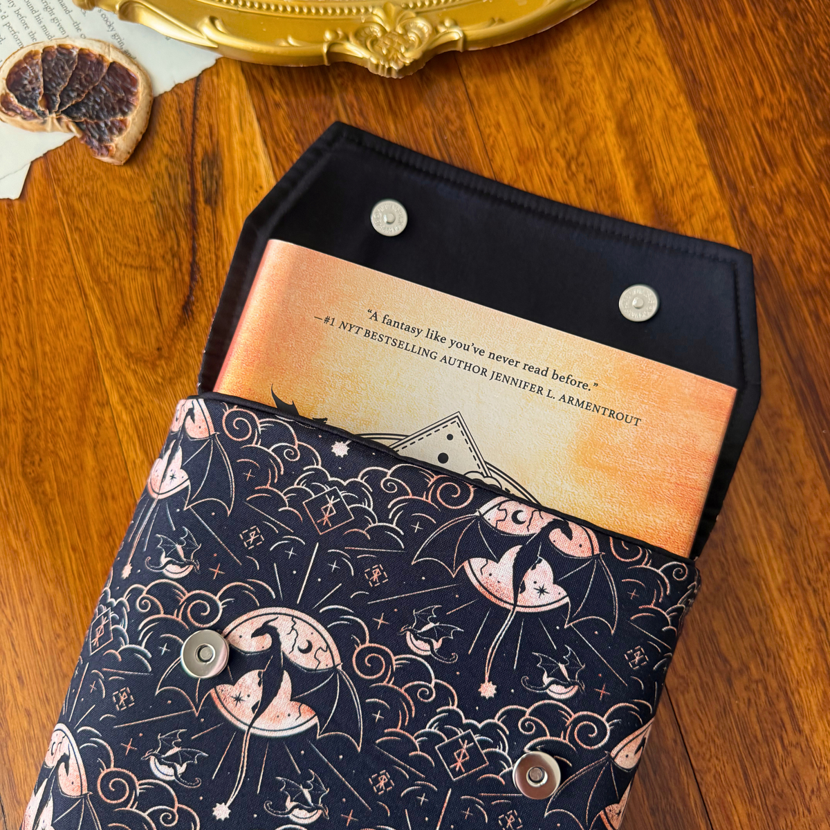Iron Flame padded book sleeve - Rebecca Yarros