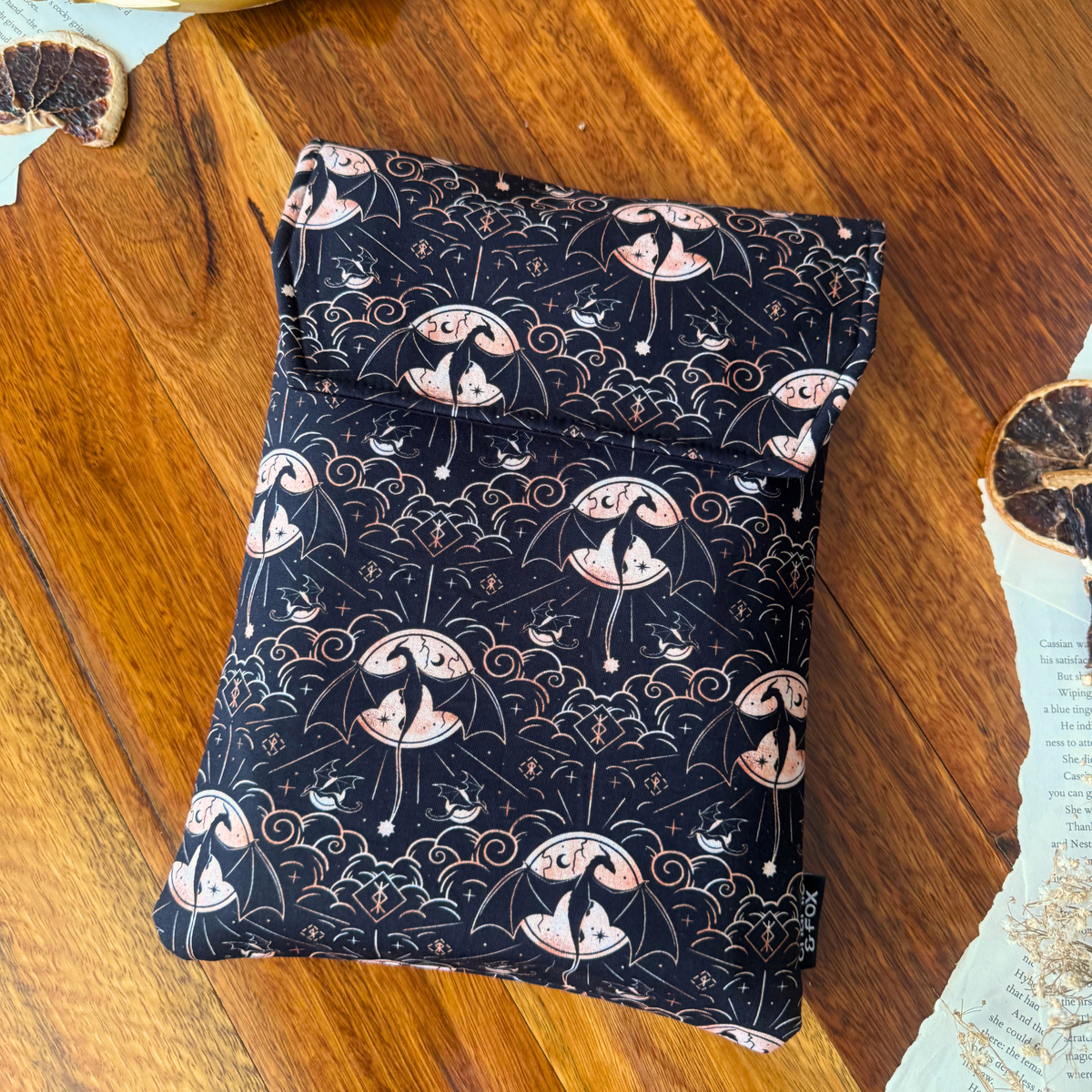 Iron Flame padded book sleeve - Rebecca Yarros