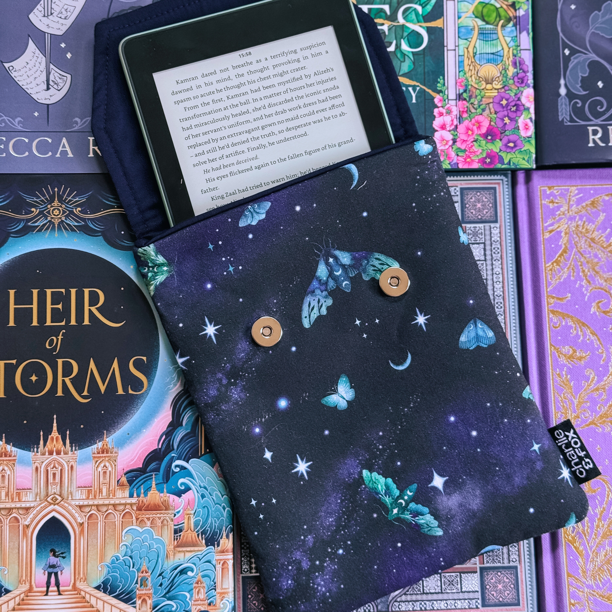 Night Sky padded e-reader sleeve