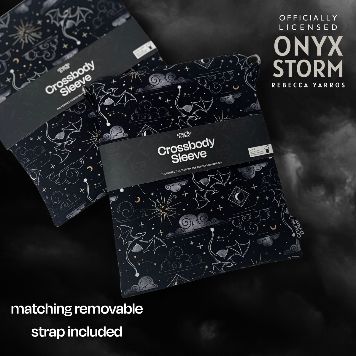 Onyx Storm crossbody sleeve - Rebecca Yarros