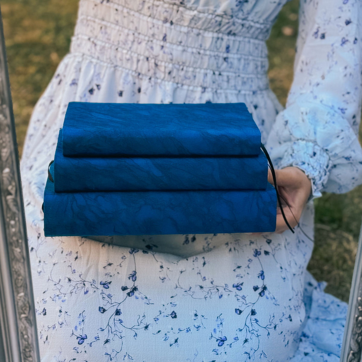 Sapphire Sea fabric dust jacket