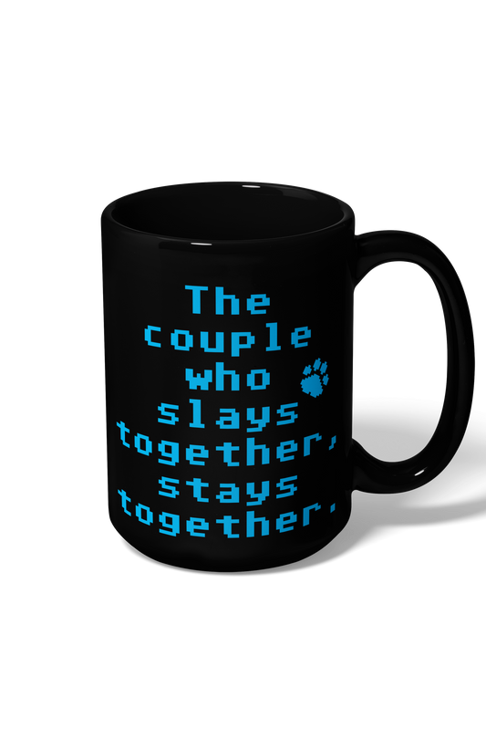 Slay Together Stay Together Mug — Lights Out merch by Navessa Allen. Coffee for the slay couple. Hand-designed in Australia, officially licensed.