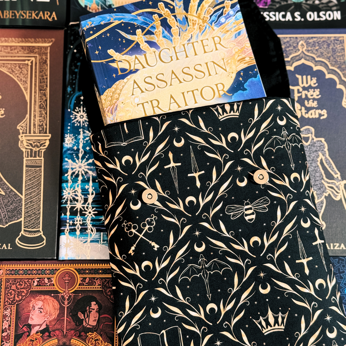Stories and Stars padded book sleeve