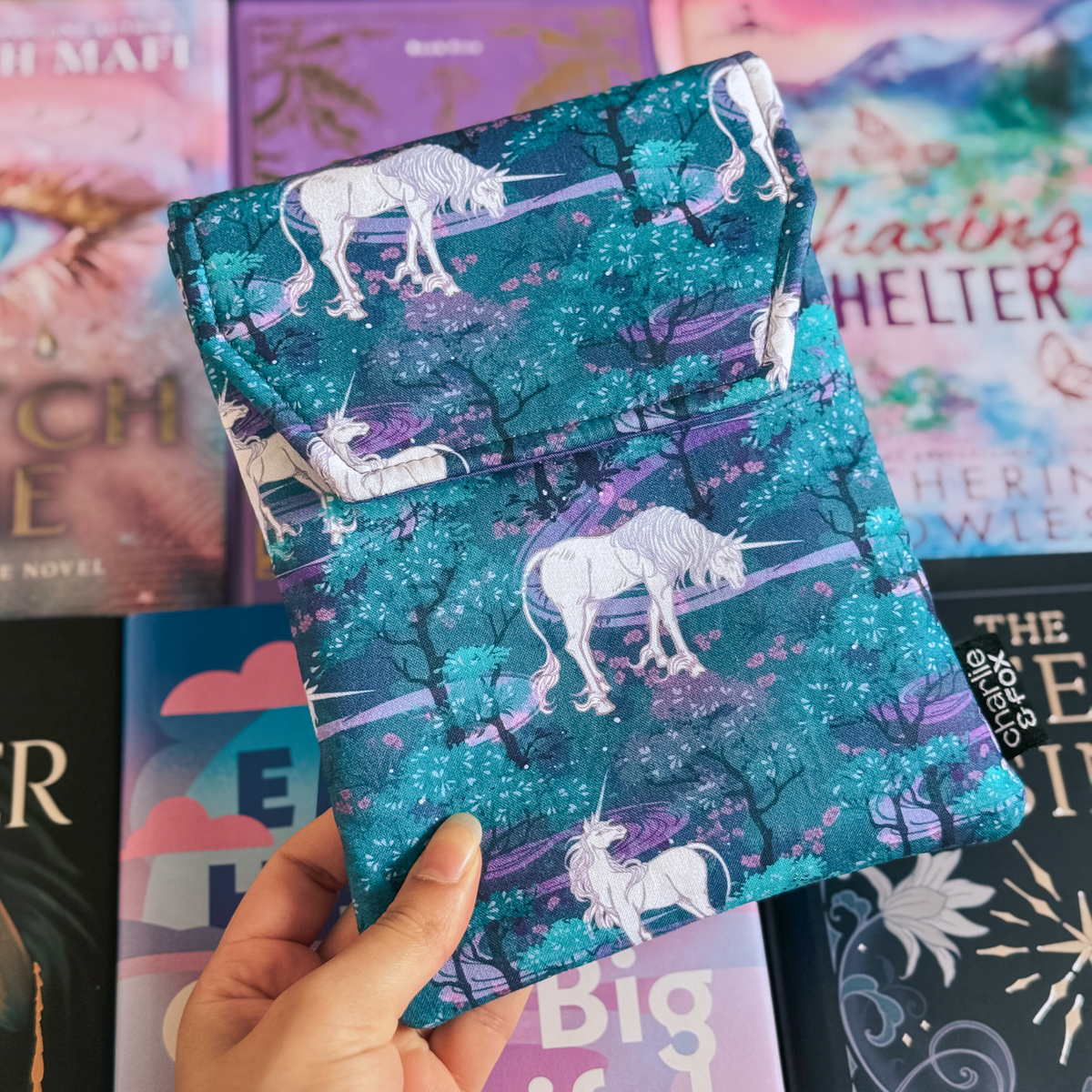 Unicorn Forest padded e-reader sleeve