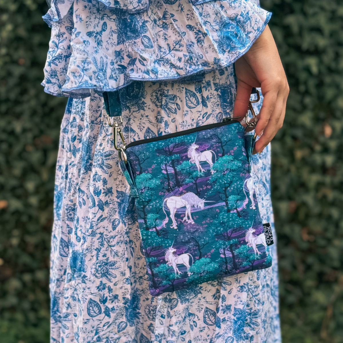 Unicorn Forest crossbody sleeve