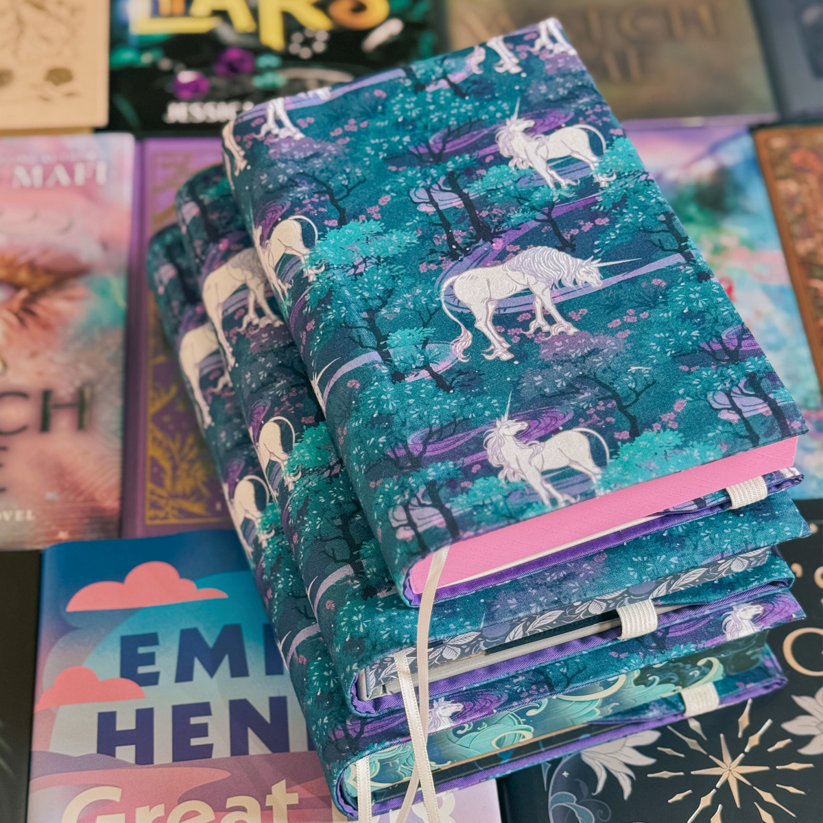 Unicorn Forest fabric dust jacket