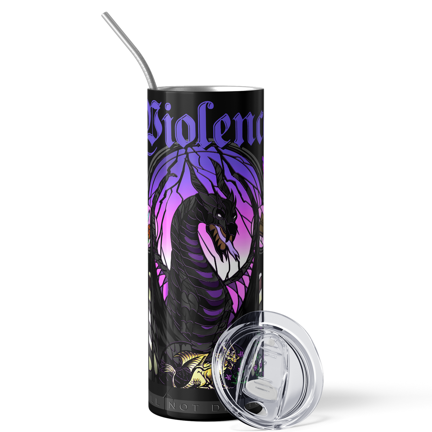 Violence Tumbler — Fourth Wing merch by Rebecca Yarros. Coffee for the rider with grit. Hand-designed in Australia, officially licensed.