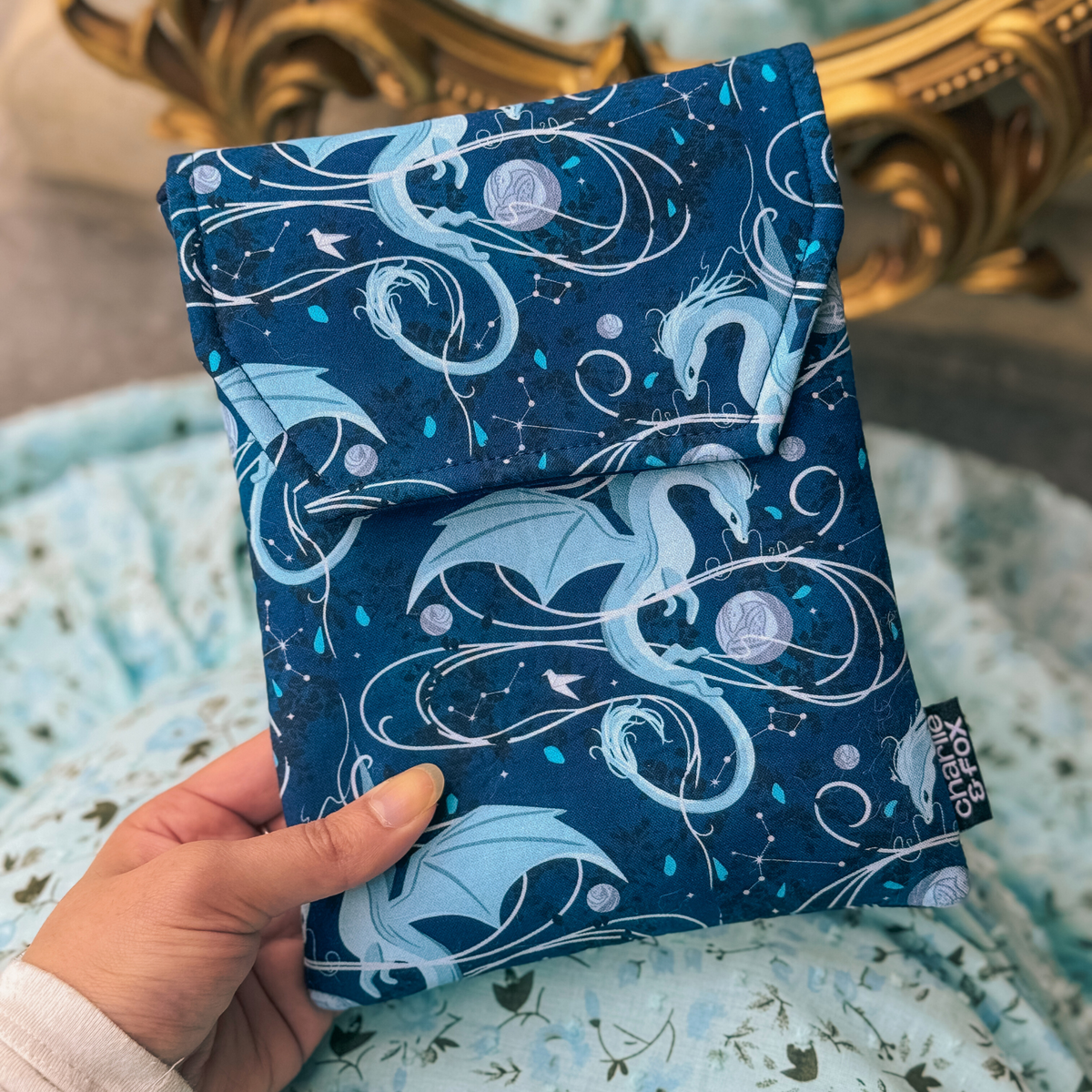 Moonplume Dragon padded e-reader sleeve (When The Moon Hatched)