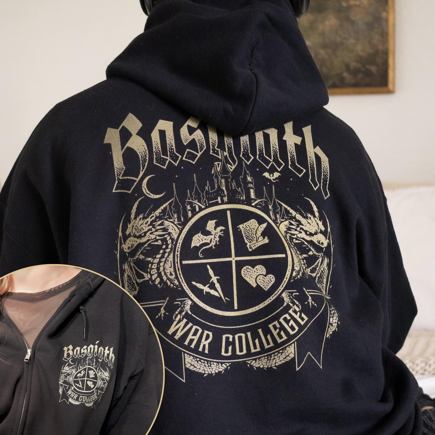 Basgiath War College Zip Hoodie