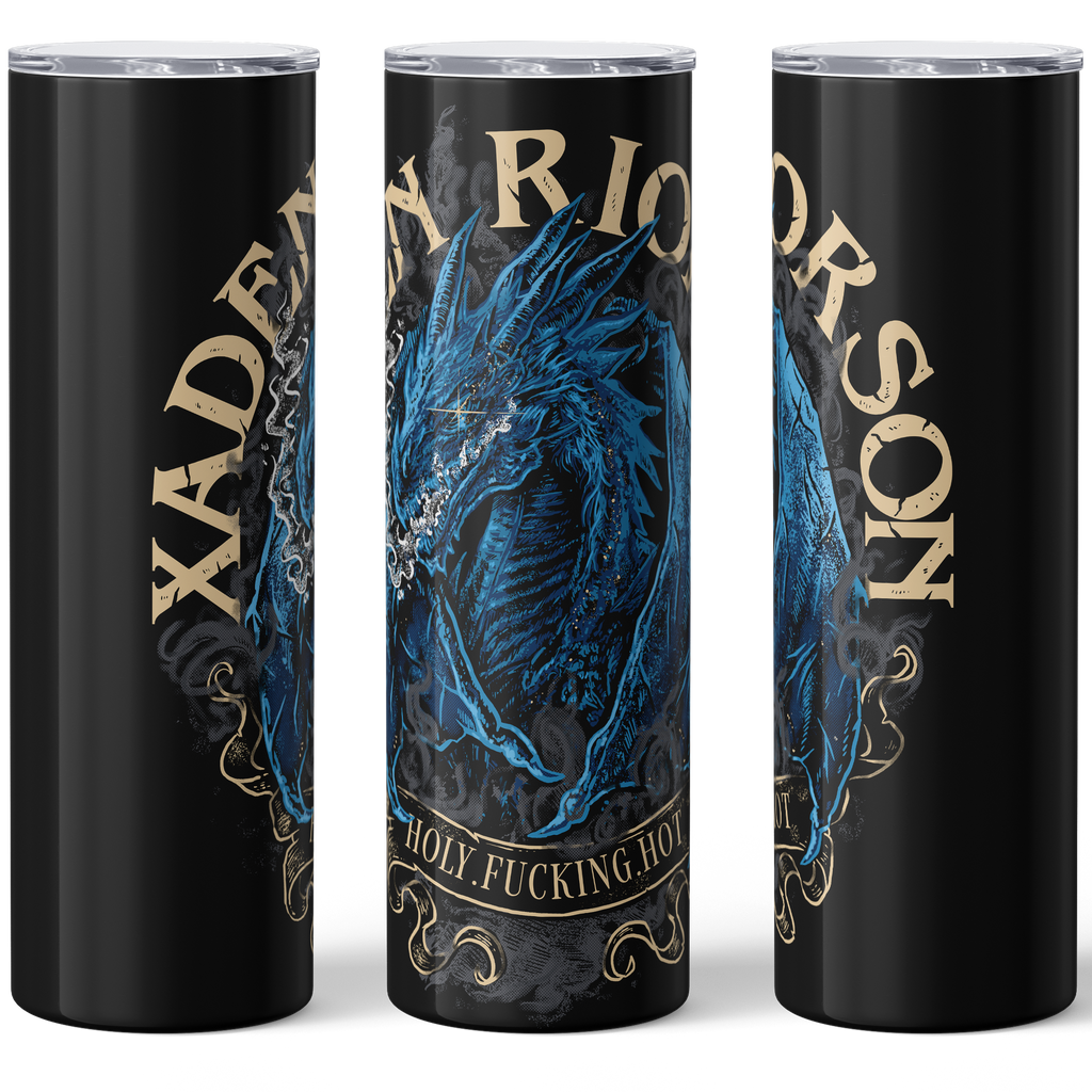 Xaden Tumbler | Fourth Wing Merch | Rebecca Yarros