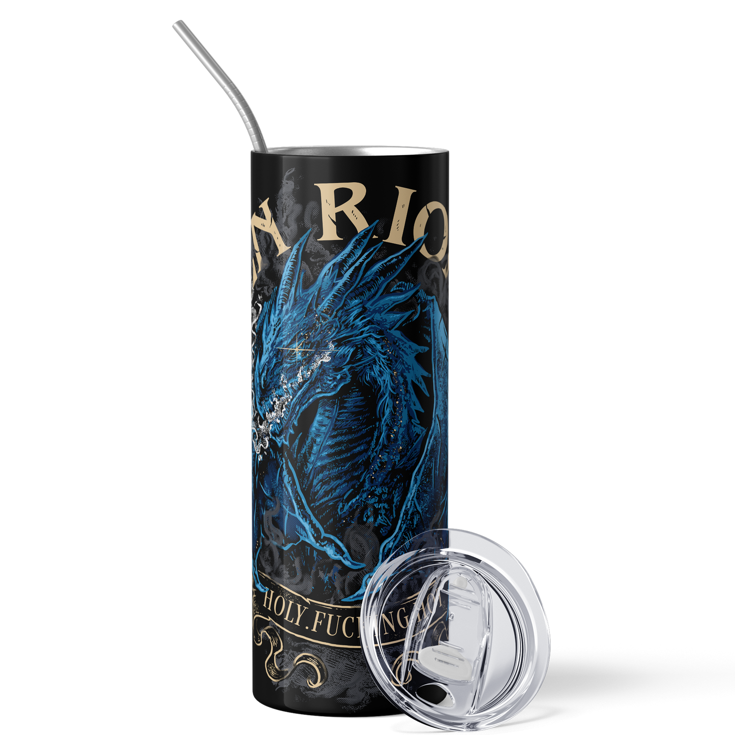 Xaden Tumbler — Fourth Wing merch by Rebecca Yarros. Coffee for the rider with the lightning eyes. Hand-designed in Australia, officially licensed.