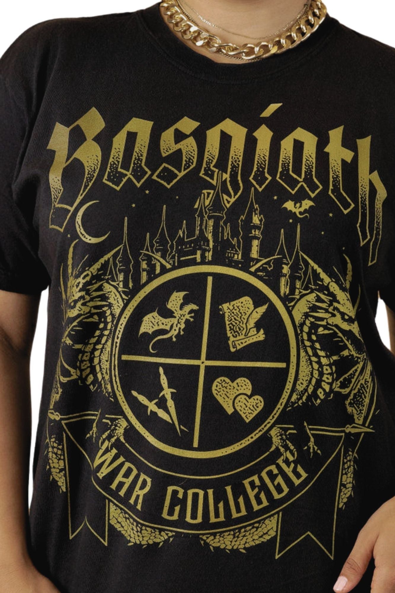 Basgiath War College T - Shirt - Caffeineandcurses - Rebecca Yarros