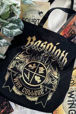 Basgiath War College Tote Bag - Caffeineandcurses - Rebecca Yarros