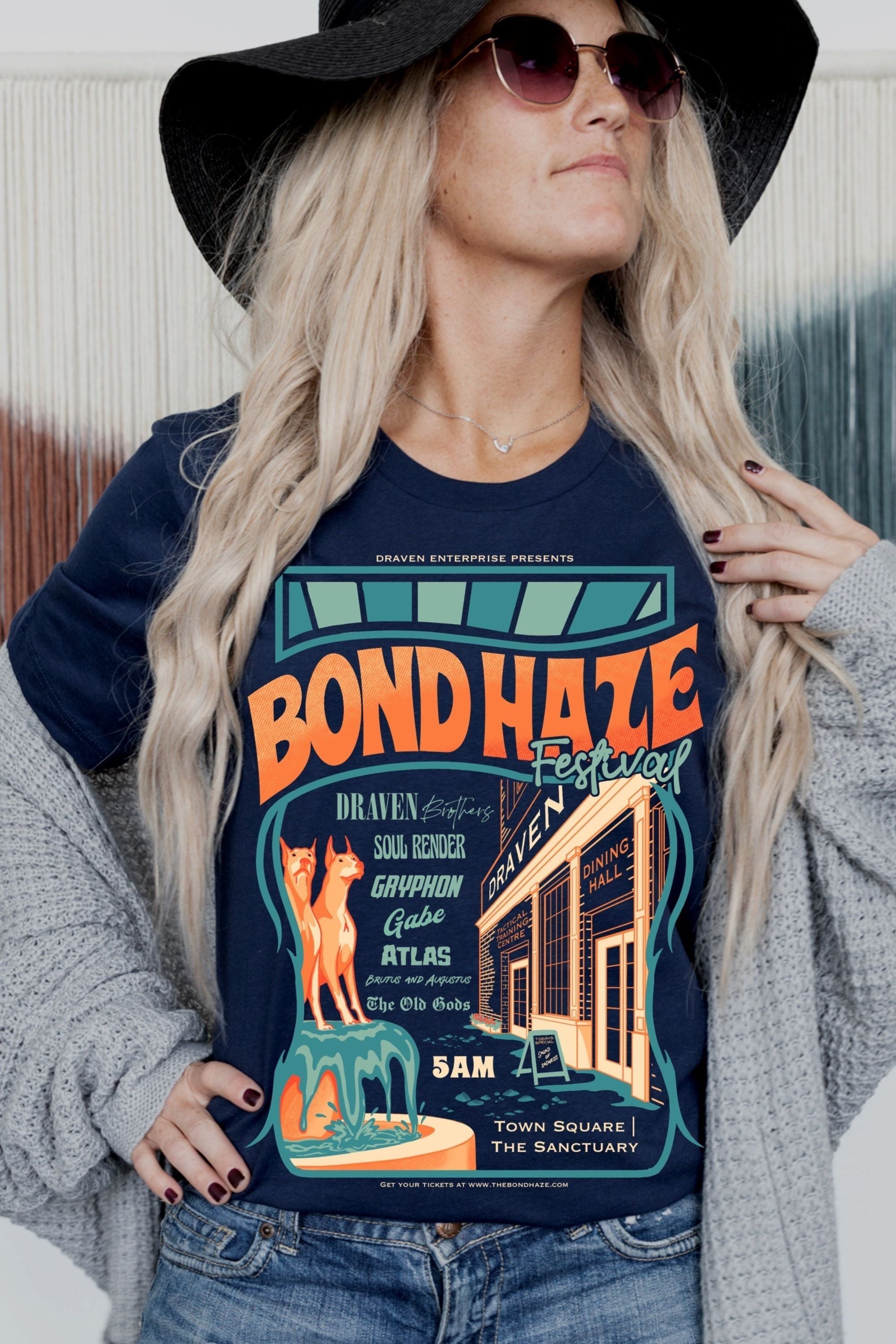 Bond Haze Festival T - Shirt - Caffeineandcurses - J Bree